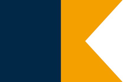 Kombination der Flaggen des Flaggenalphabets der Initialen H und B