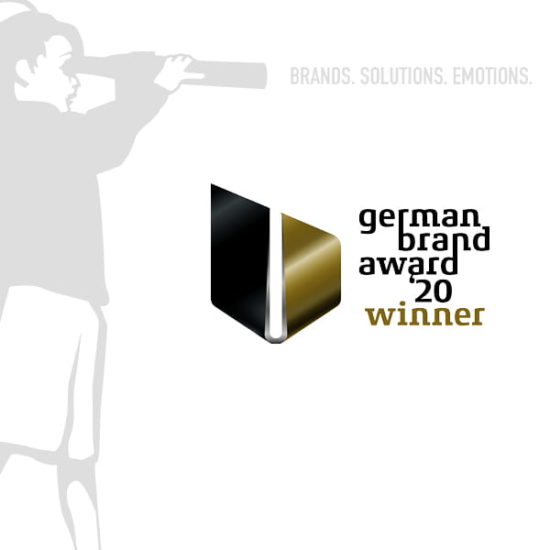 BRAINARTIST: Cover unseres Beweises über die Auszeichnung unseres Marken-Relaunches von HAILO; wir gewannen den German Brand Award 2020