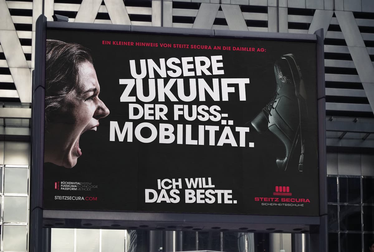 BRAINARTIST: STEITZ SECURAs B2B-Plakatwand für die Daimler AG