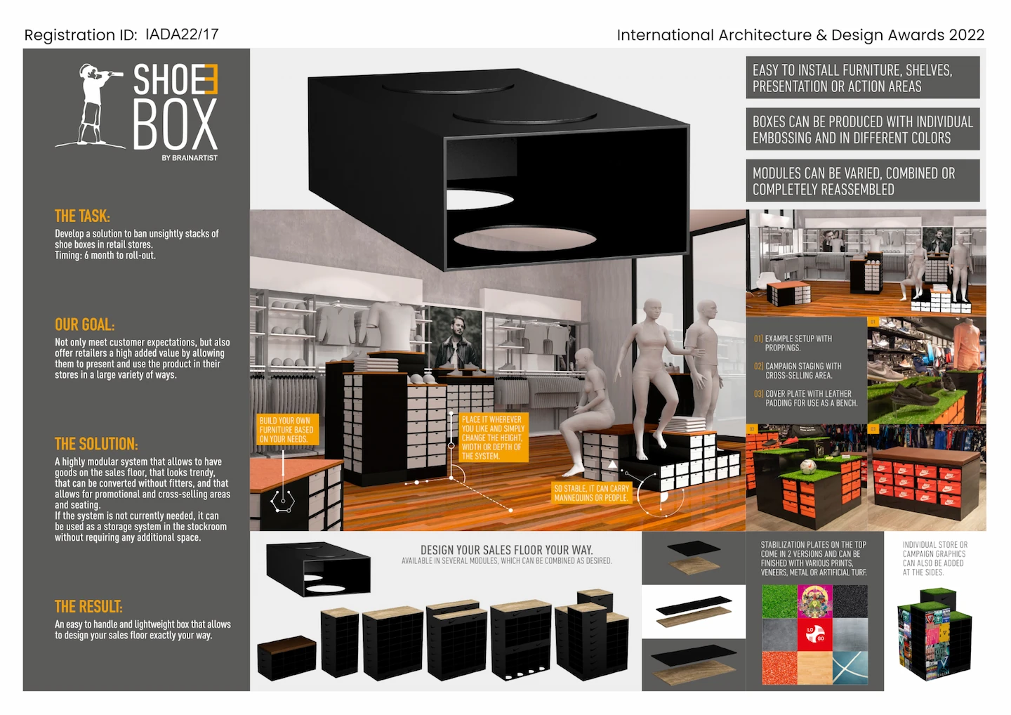 BRAINARTIST: Präsentation unserer ShoeBox für den „Architecture & Design“-Award 2022